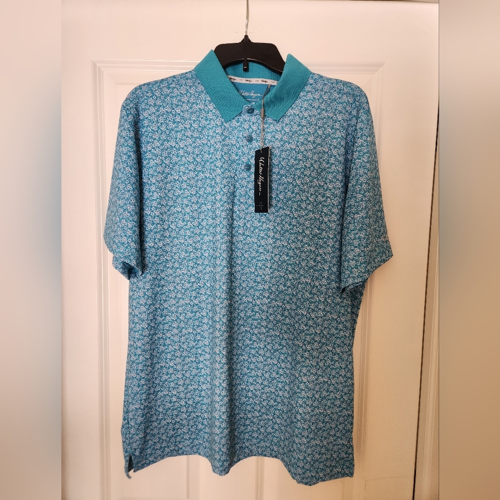 Walter Hagen Men's Performance 11 Golf Polo, size L, Blue, NWT - Picture 2 of 6